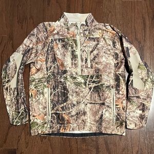 Cabela's Men's Quarter Zip with Insect Defense System - Zonz Woodlands Camo
